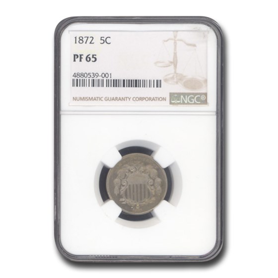 1872 Shield Nickel PF-65 NGC 1872 Shield Nickel PF-65 NGC